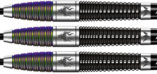 Mission Occult Darts Black & Coral 90% - Dartpijlen van Mission — afbeelding 3
