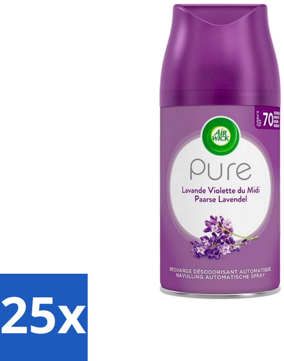 Air Wick Freshmatic - Luchtverfrisser Navulling - Pure Fresh Lavendel - 250ml - Bulkverpakking - 25 stuks