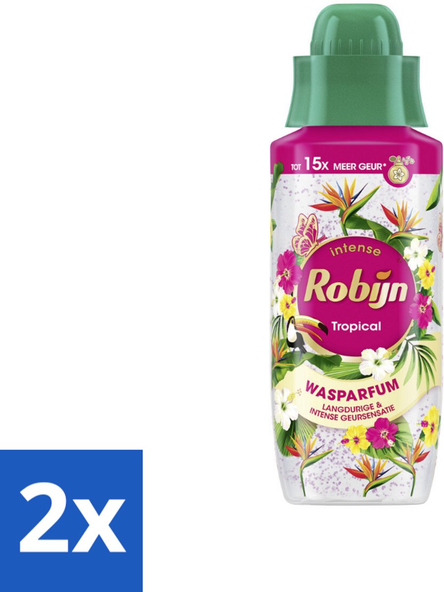 2 x Robijn – Wasparfum – Tropical – 342 ml - Wasparfum - Tropisch - Geur - Wasmiddel - Wasparfum Tropisch