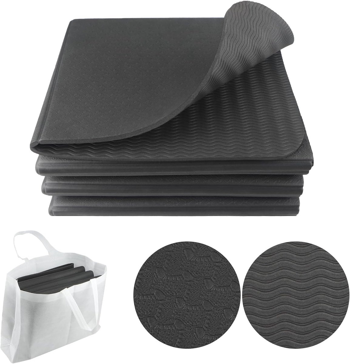 Vouwbare Yogamat Antislip voor Thuis en Buiten, Ideaal voor Fitness en Meditatie