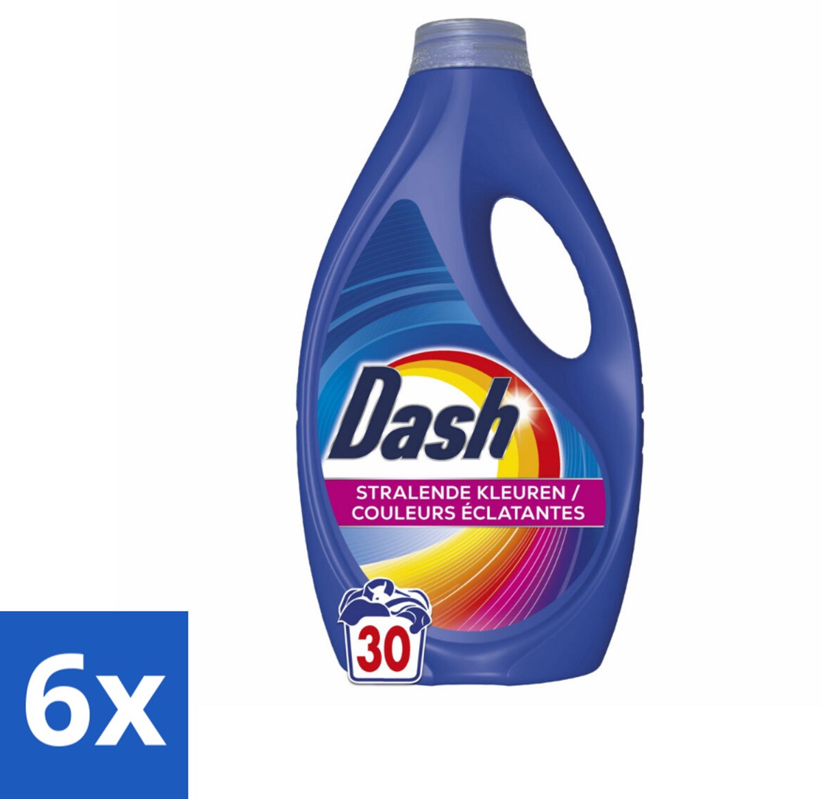 6 x Dash – Wasmiddel – Color – 1350 ml - Kleurbehoud - Vlekverwijdering - Stralende Kleuren - Wasmiddel - Wasresultaat