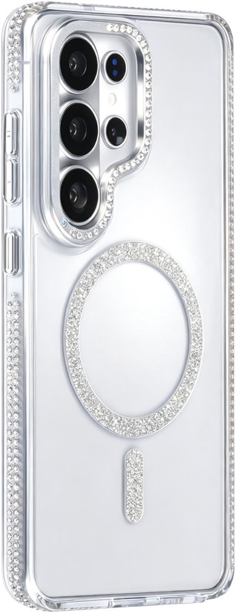 TUNIQ Backcover hoesje voor Samsung Galaxy S26 Ultra - Diamond MagSafe TPU+PC - Grijs