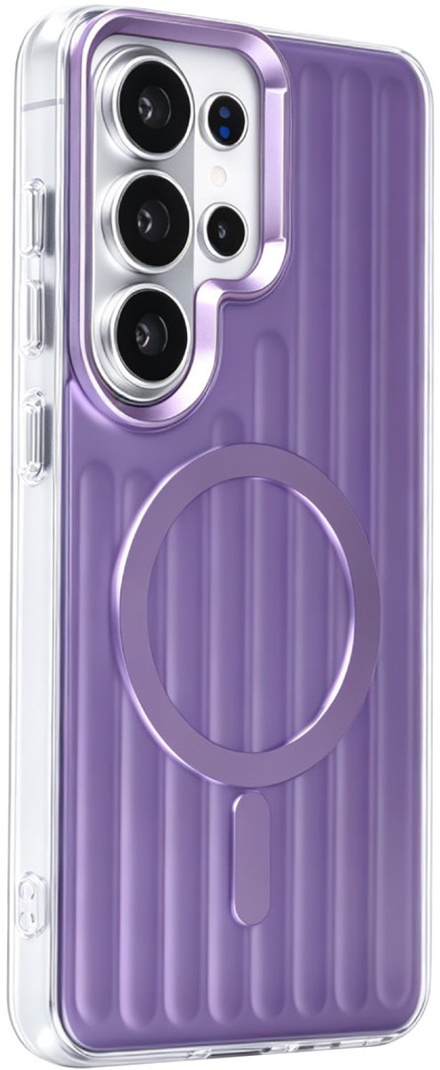 TUNIQ Backcover hoesje voor Samsung Galaxy S26 Ultra - luggage IMD MagSafe - Paars