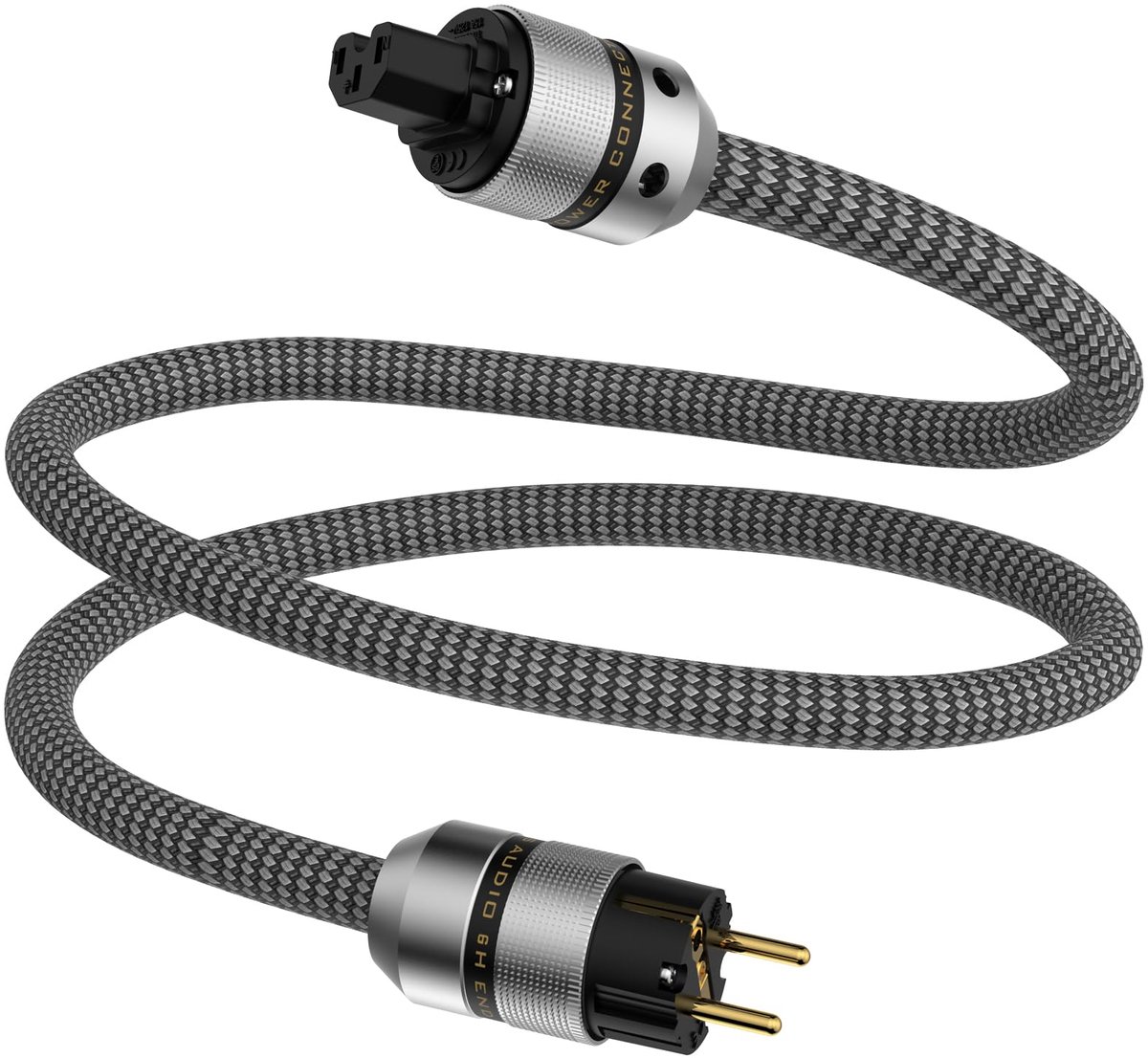 Tertullus HiFi - High End C15 netsnoer HiFi audio netsnoer met Schuko stekker en stekker voor koude apparaten (E820 - ShopVlot