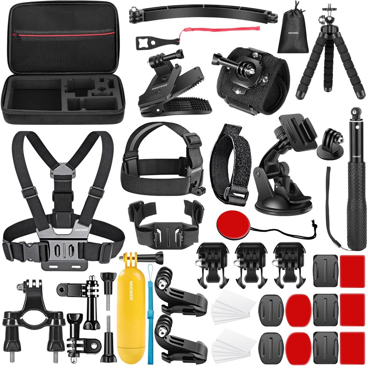 Elzusha - 50-in-1 Accessoire Set voor Actiecamera's