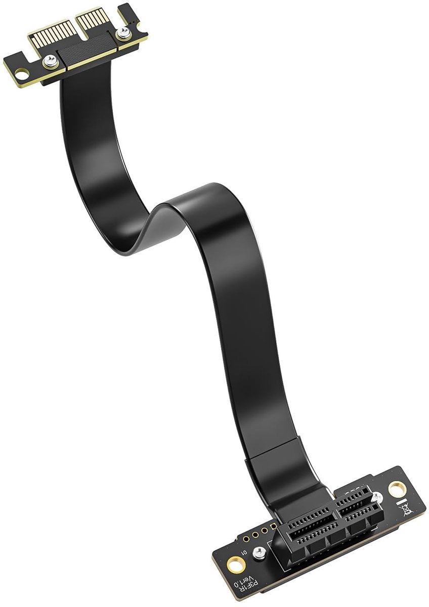 Elzusha - PCIe Riser Kabel 10Gtek, X1 naar X1, 10cm, 2-Pack