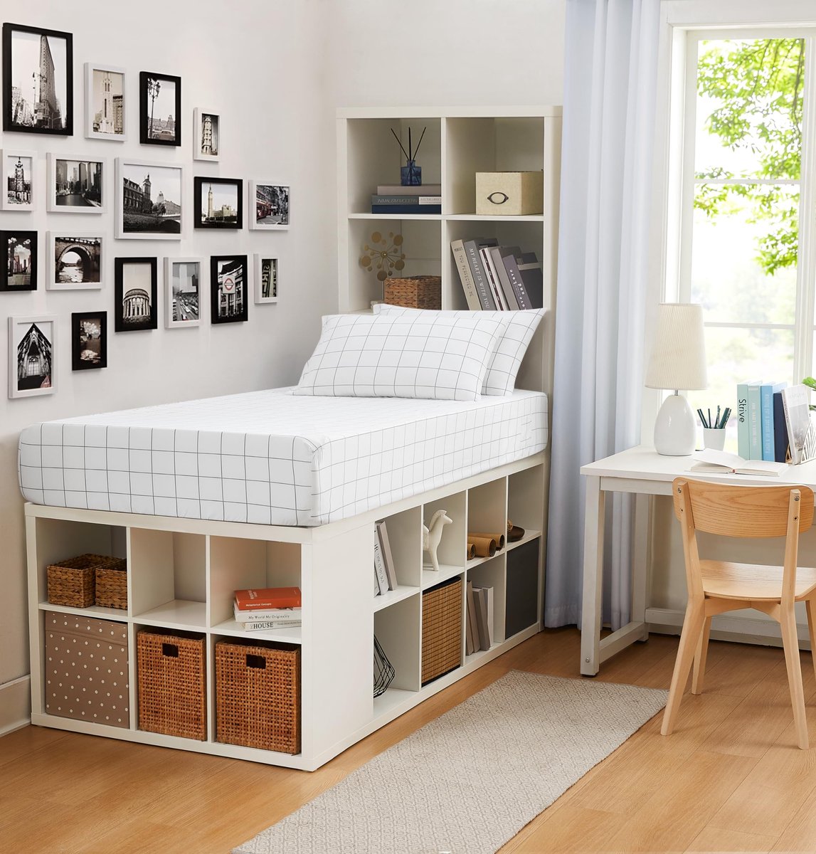 Elzusha - Cotton Rich Single XL Bedlinnen Set met Telefoon Pocket - Ideaal voor Studenten