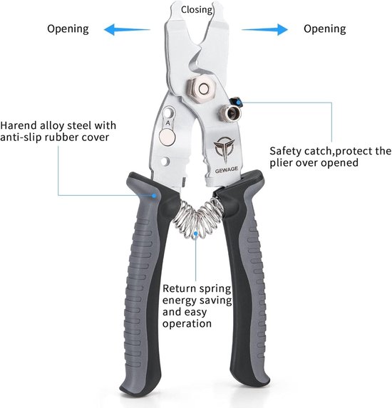 Elzusha - 5-in-1 Fietsgereedschapset met Pliers — afbeelding 5