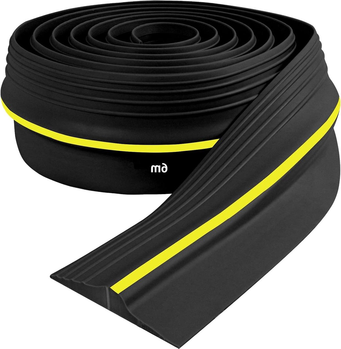 Garagedeur Afdichting - Dorpel Rubber - Garage Schoon Houden - Robuust Duurzaam Rubber - 6 Meter Lengte - Zwart