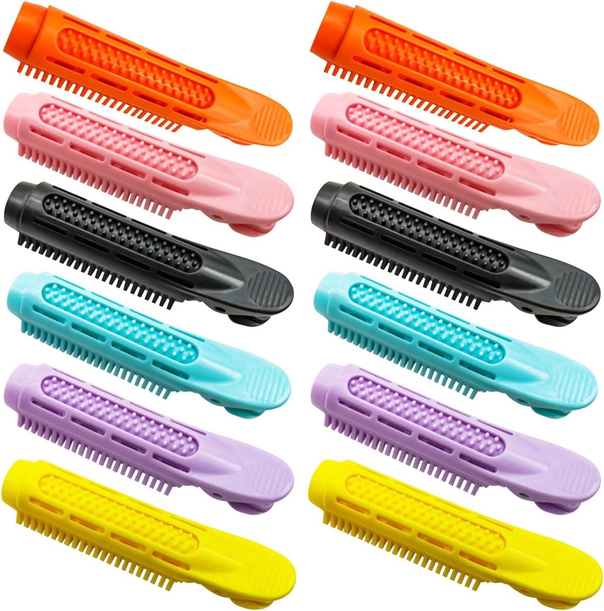 12 Stuks Volume Haarclips voor Fluffy Haarwortels, Krullers voor Lang en Medium Haar, Natuurlijke Krullers en Styling Clips voor Vrouwen en Meisjes