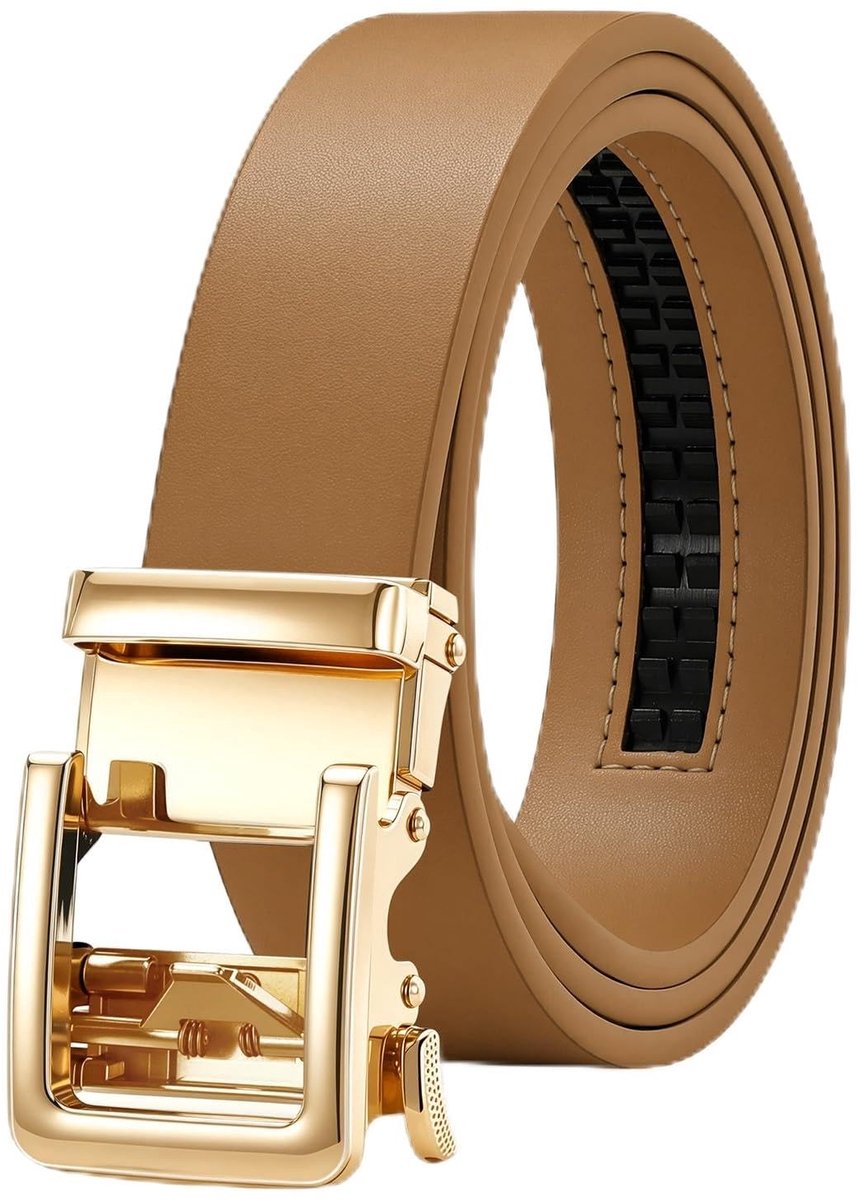 Elzusha - Dames Automatische Riem van Leer met Gouden Gesp