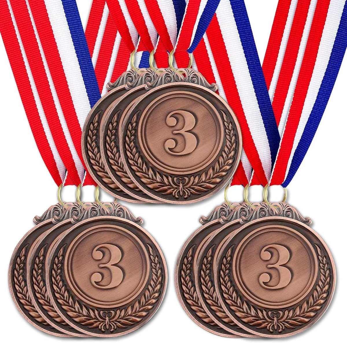 Elzusha - Medailleset Goud Zilver Brons met Halsband voor Kinderen