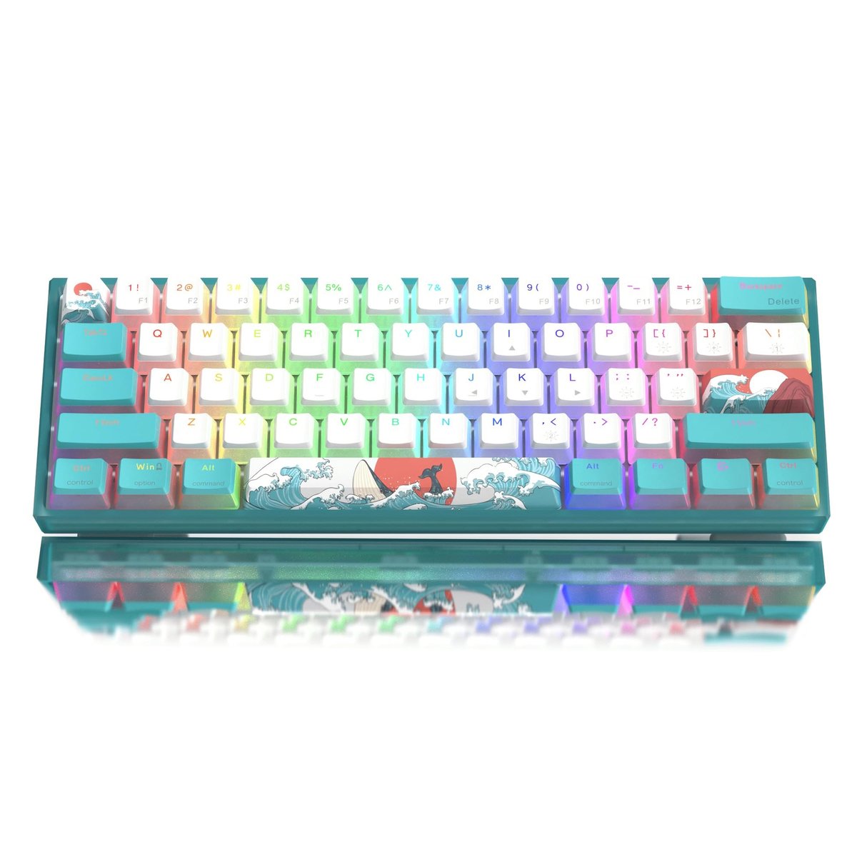 Elzusha - 60% Mechanisch Gaming Toetsenbord met RGB Verlichting