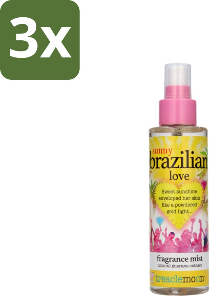 Treaclemoon – Body Mist – Brazilian Love – 150 ml - Bulkverpakking - 3 stuks