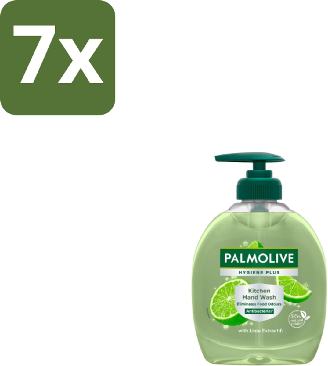Palmolive - Handzeep - Met Pomp - Hygiëne Plus Kitchen - 300ml - Bulkverpakking - 7 stuks