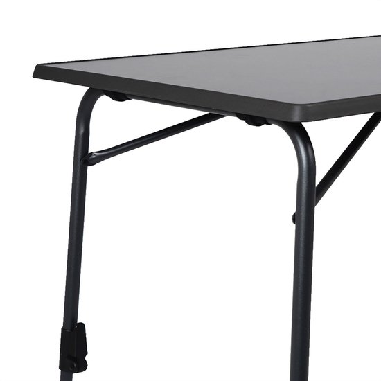 Bellano tafel sevelit dark grey 100 - Extra stevig Sevelit tafelblad met kunststof omranding - Zeer stabiel lichtgewicht stalen frame - Voorzien van stabilisatievoeten — afbeelding 5