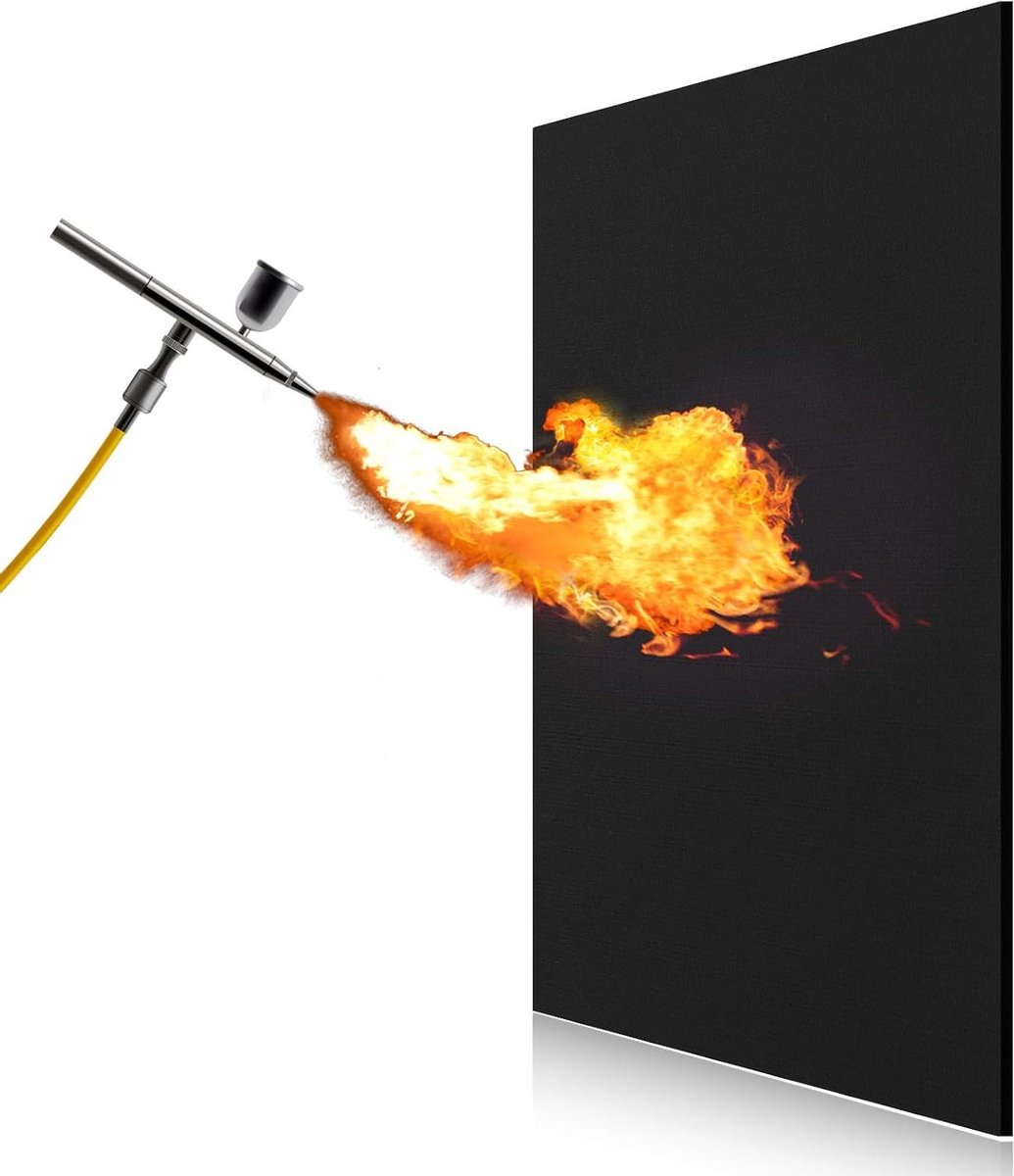Lasdeken Vuurvast - Hittebestendige Mat - Werkplek Beschermen - Tot 982°C Hittebestendig - 122x183 cm - Zwart