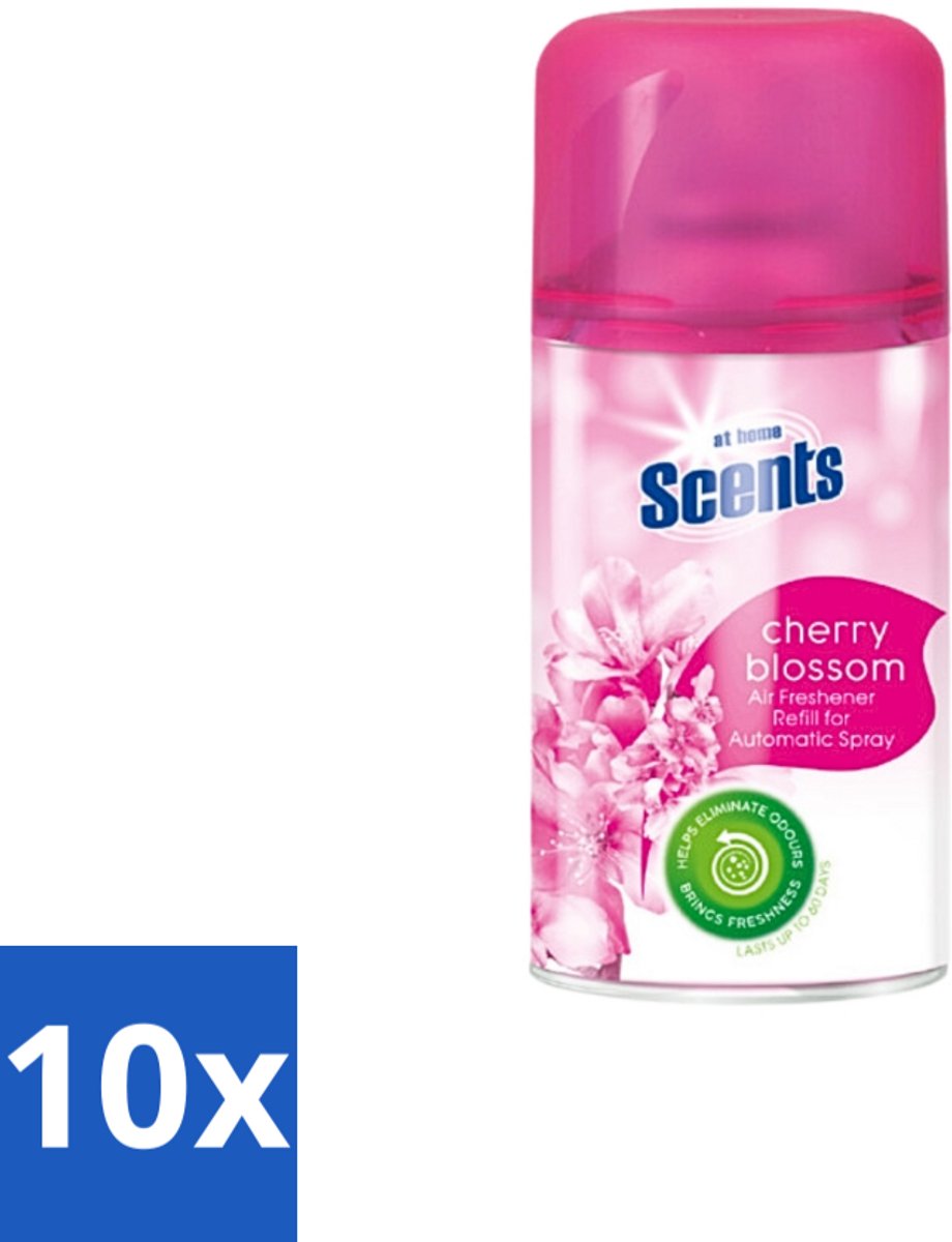 At Home - Scents - Navulling - Cherry Blossom - Verfrissend - 250 ml - Bulkverpakking - 10 stuks
