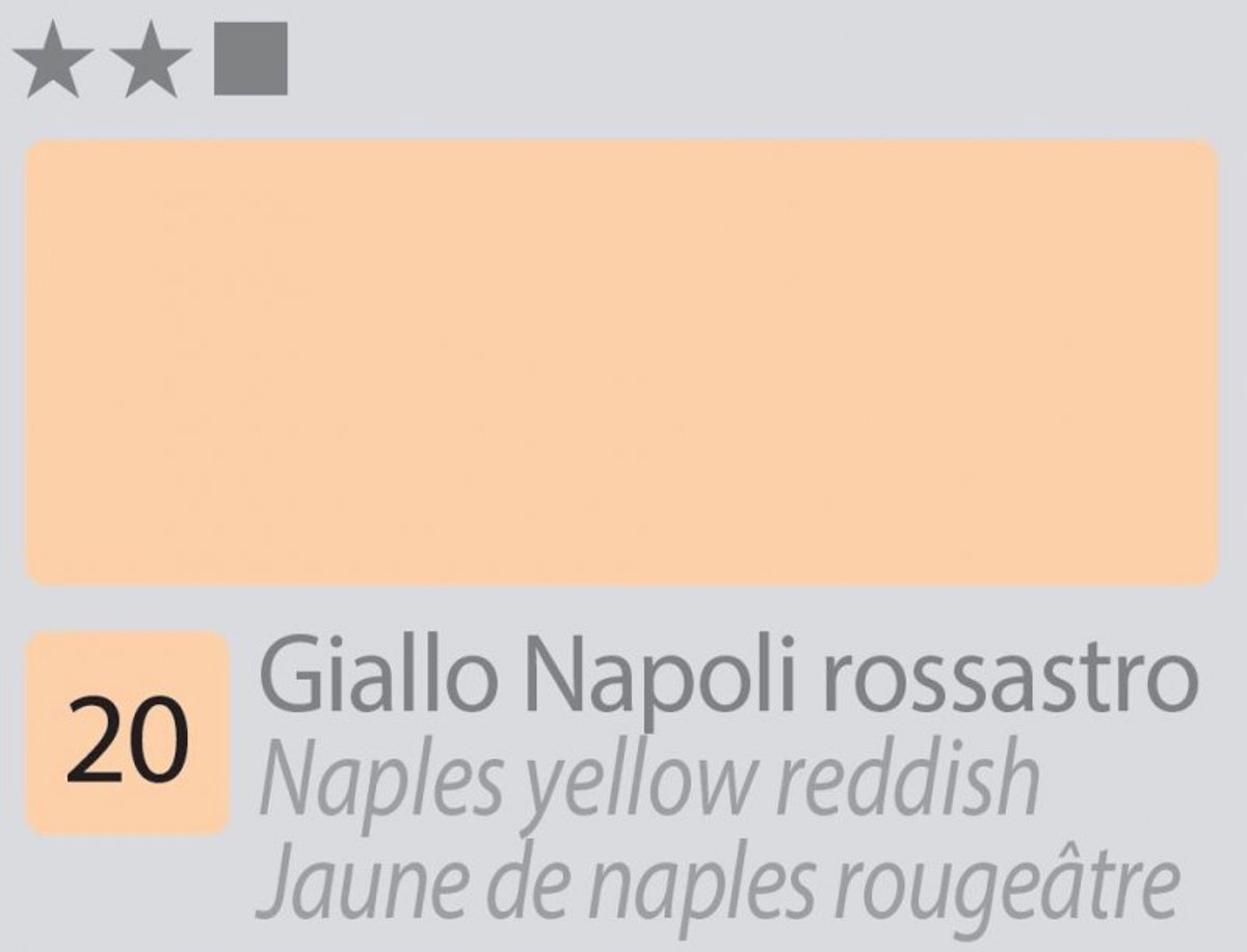 Divolo Accademia Olieverf 20 ml. - Naples Yellow Reddish