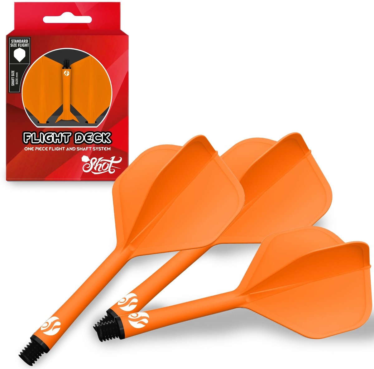 Solidchoice - Darts Flight Deck One Piece Dart Flight en Schacht Systeem
