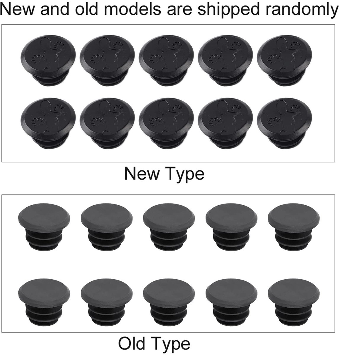 Stuurdoppen, 10 stuks kunststof einddoppen voor fiets, fiets, stuur, eindstop, bar end plugs, bike, stuurgreep, cap - ShopVlot