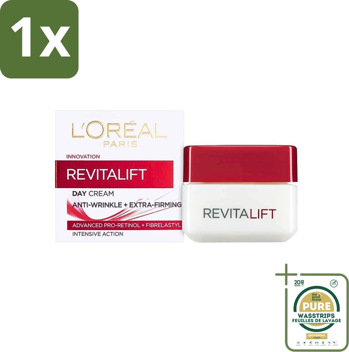 1 x L'Oréal Revitalift 40+ - Dagcrème - Hydrating Anti-Rimpel - 50 ml- Anti-rimpel Crème - Anti-aging Crème - Hydrating Crème - Crème Voor Veroudering - Crème Voor Huidverjonging