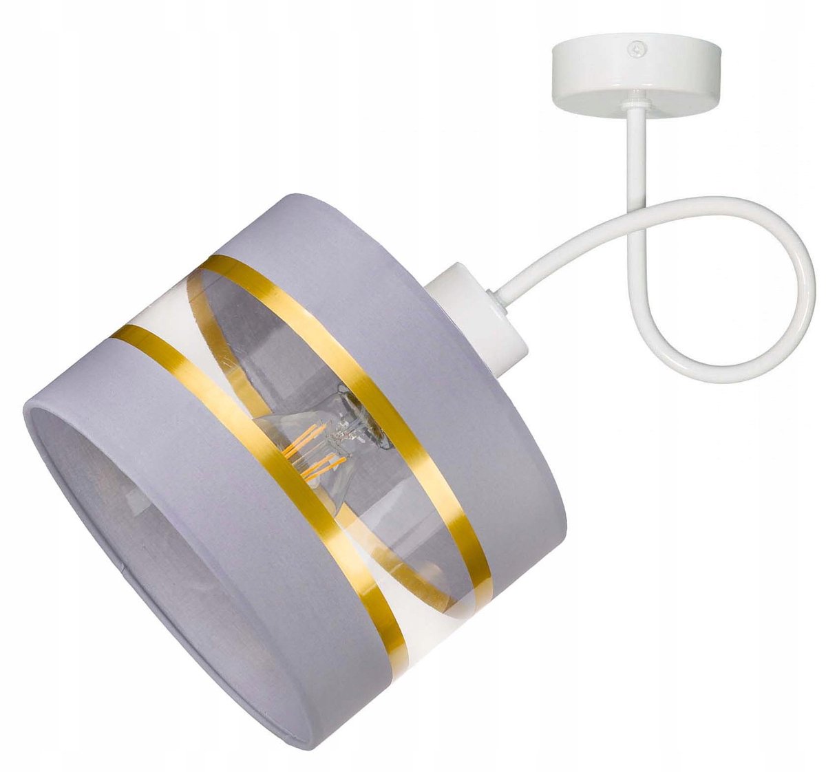 Merkloze wandlamp/hanglamp met stoffen kap Ø 20cm, E27