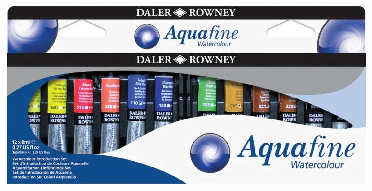 Daler-Rowney Aquafine Watercolour Whole Pan Set