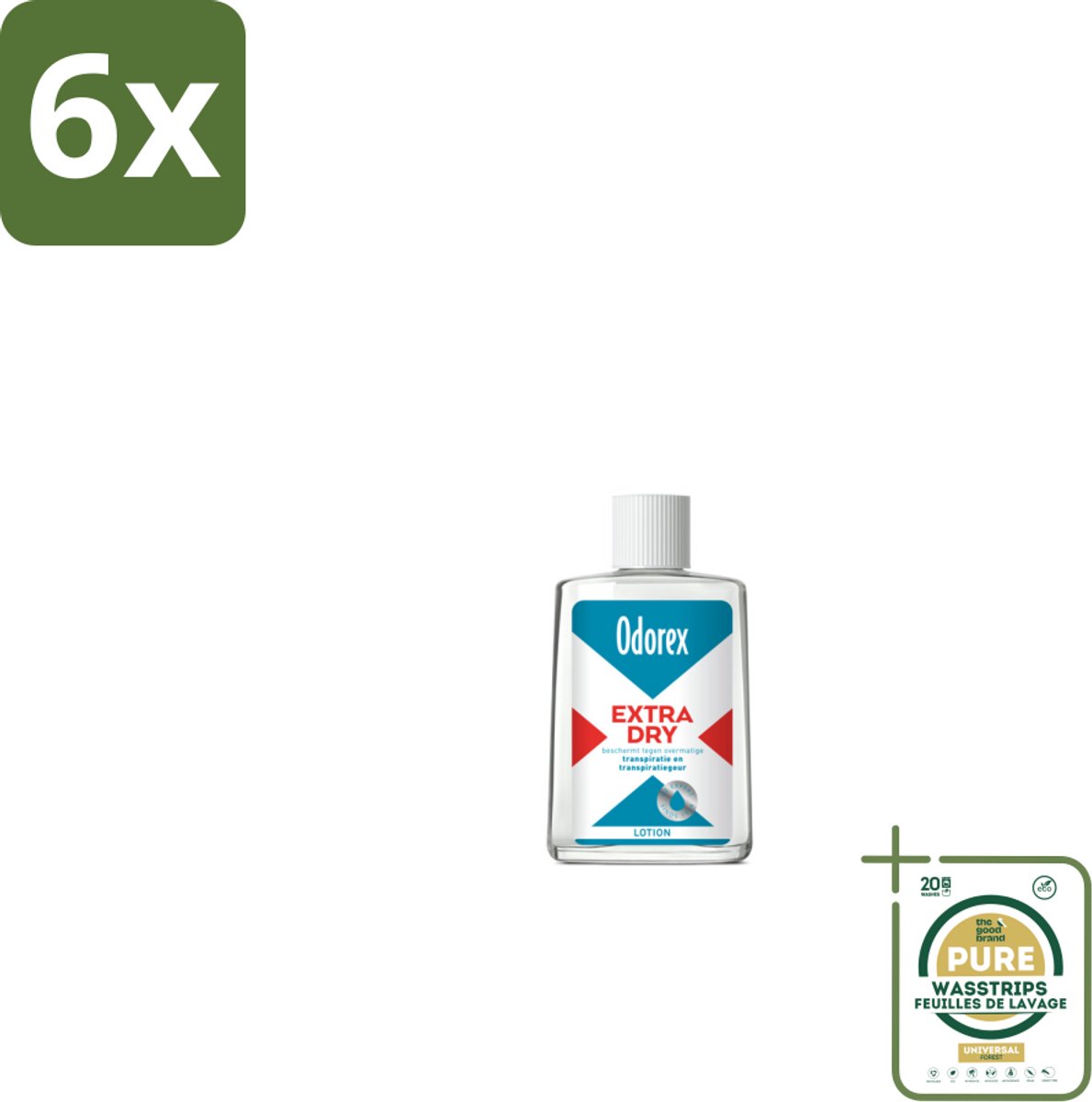Odorex Extra Dry Lotion 50 ml - Voordeelverpakking - 6 stuks - Zweetgeur - Deodorant