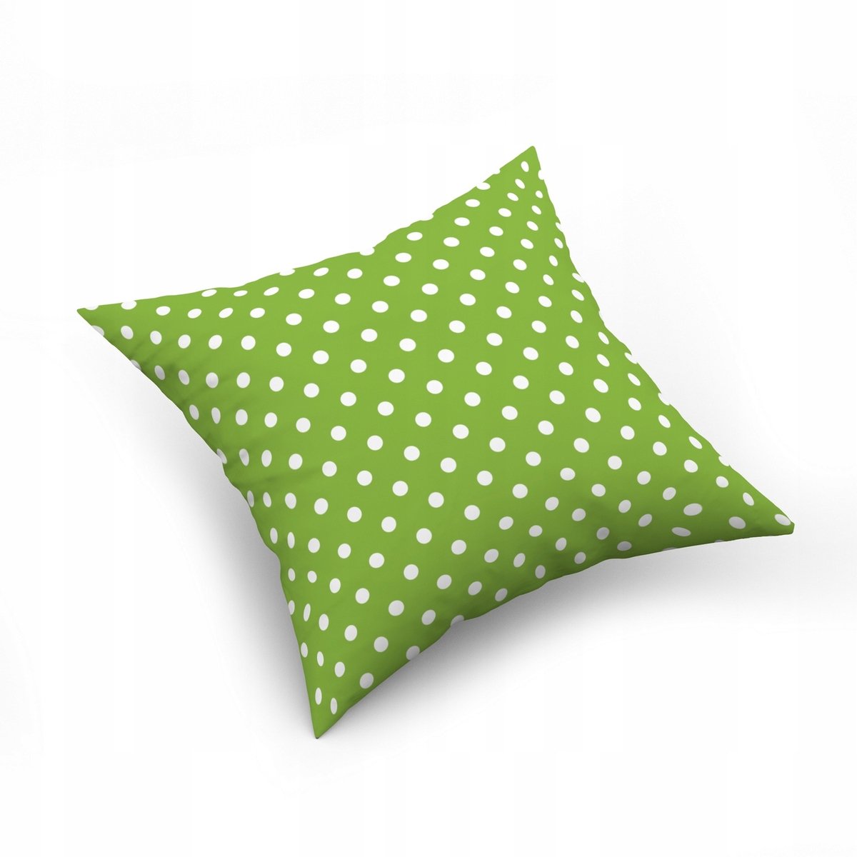 Kussensloop 40x40 cm - 100% Katoen met Stippen - Saliegroen