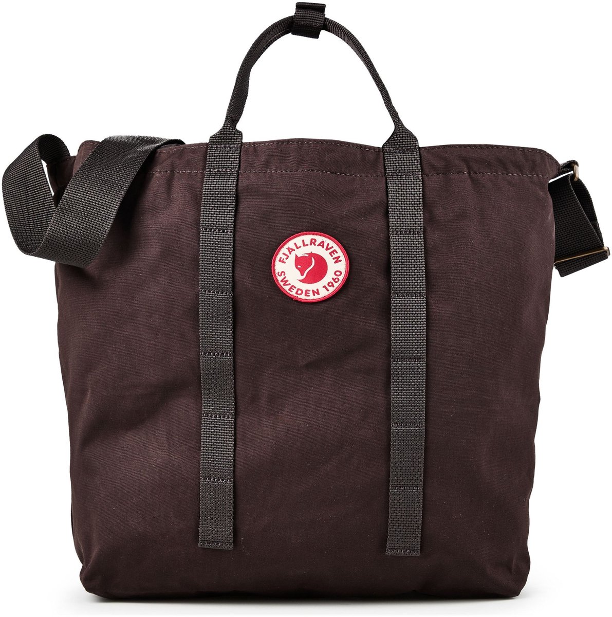 Fjällräven schoudertas laptoptas met laptopvak 1960 Tote Black Oak donkerbruin