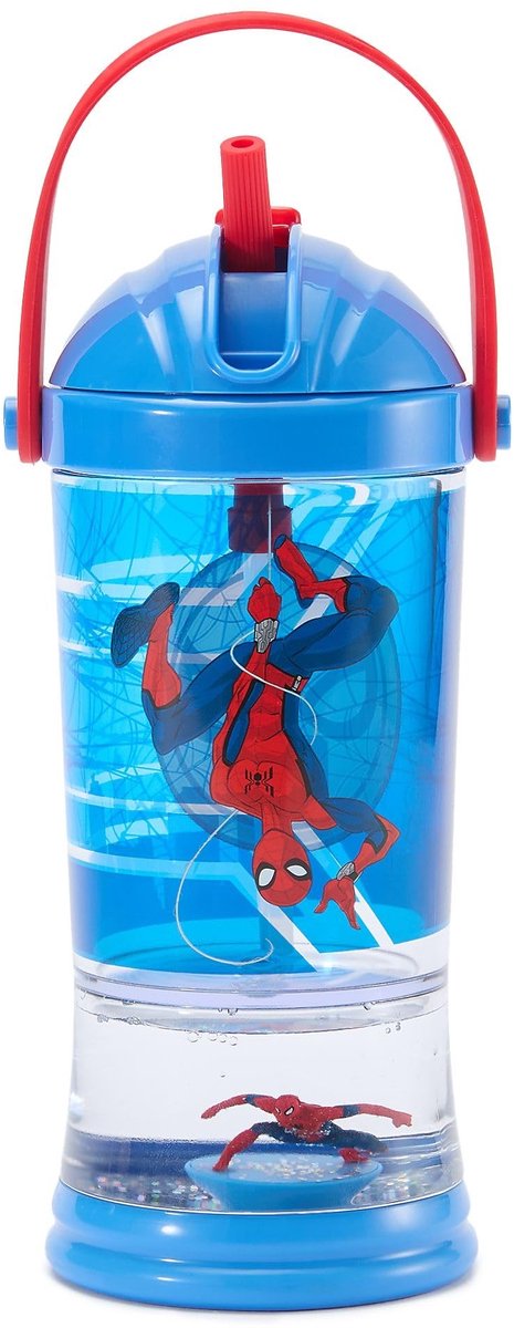 Elzusha - Spider-Man Drinkbeker met Glitterende Snow Globe 310ml