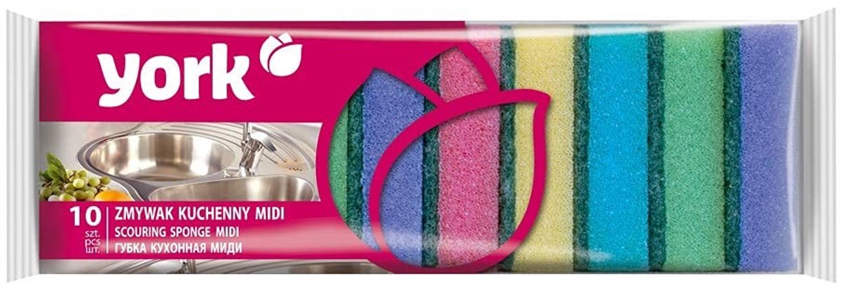 Elzusha - Keukenspons Midi Set - 10 Stuks - Multicolour
