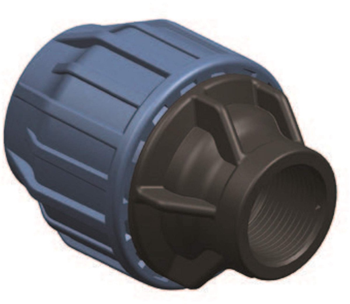 Elzusha - PP Fitting, Overgang naar IG 25mm x 1/2 inch voor PE Buizen