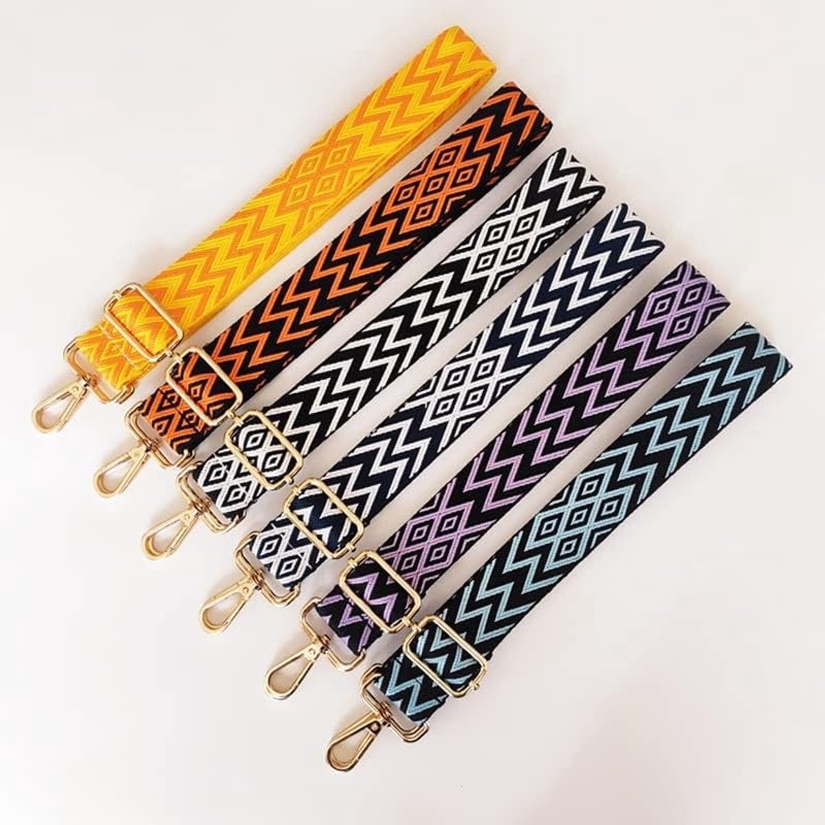 Verstelbare Schouderband voor Tassen, 3.8 cm Breed, Multi-Kleurige Tasband voor Handtassen en Rugzakken, Geschikt voor Mannen en Vrouwen, Ideaal voor Stijlvolle Accessoires