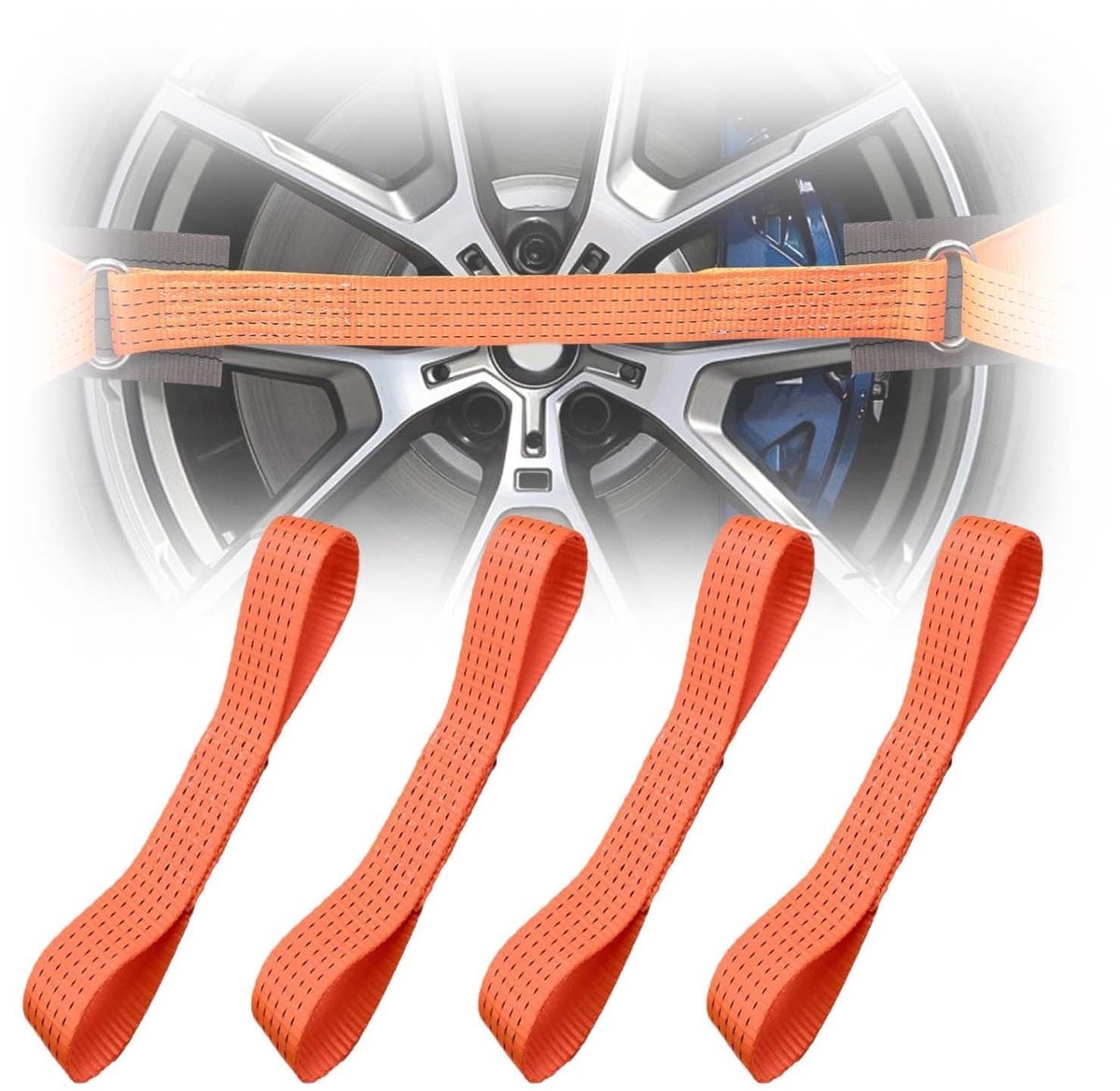 Elzusha - Set van 4 Multifunctionele Spanbanden 80 cm
