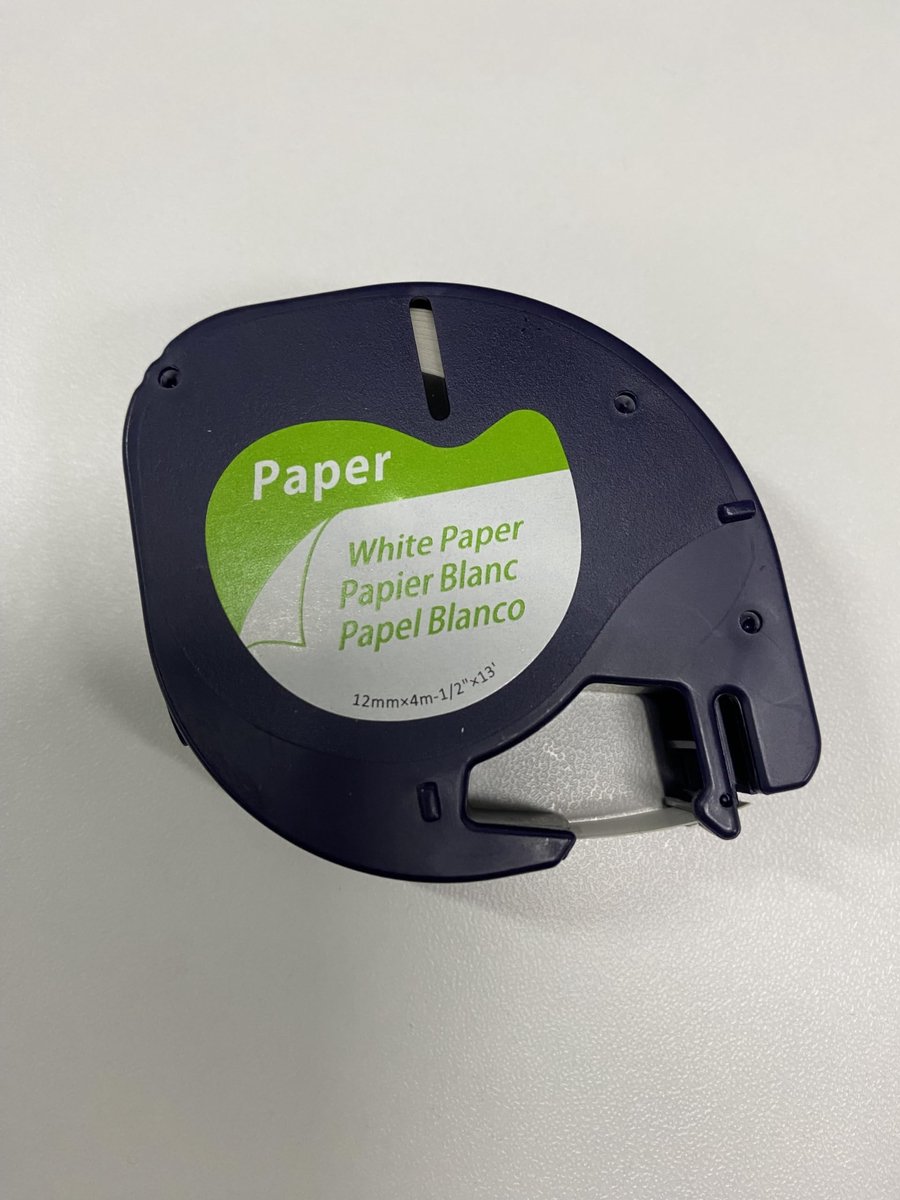 Aken Label Tape Compatibel met Dymo Paper White 12 mm x 4 m - ShopVlot