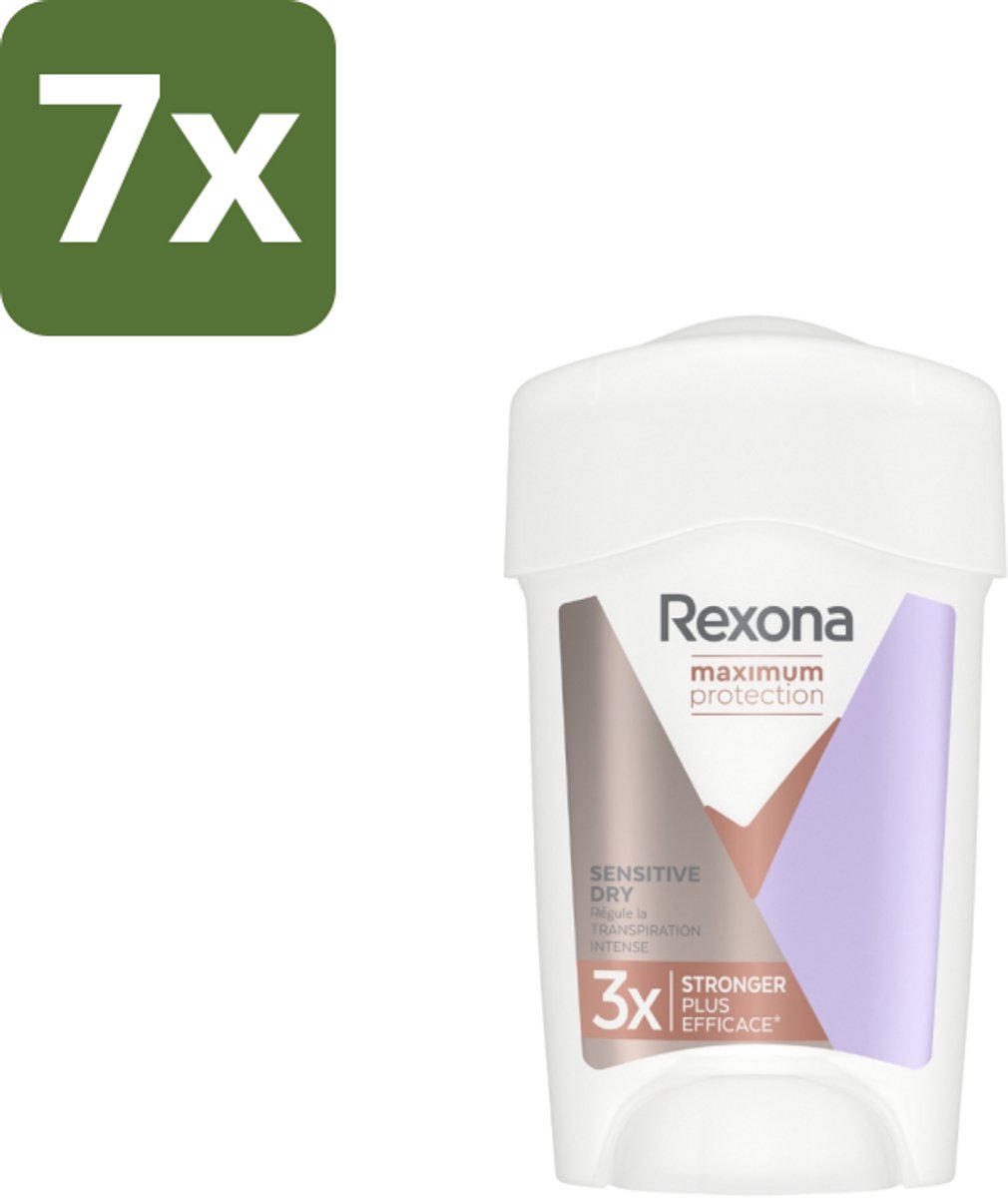 Rexona Women – Anti-Transpirant Stick – Maximum Protection Sensitive Dry – 45 ml - Bulkverpakking - 7 stuks