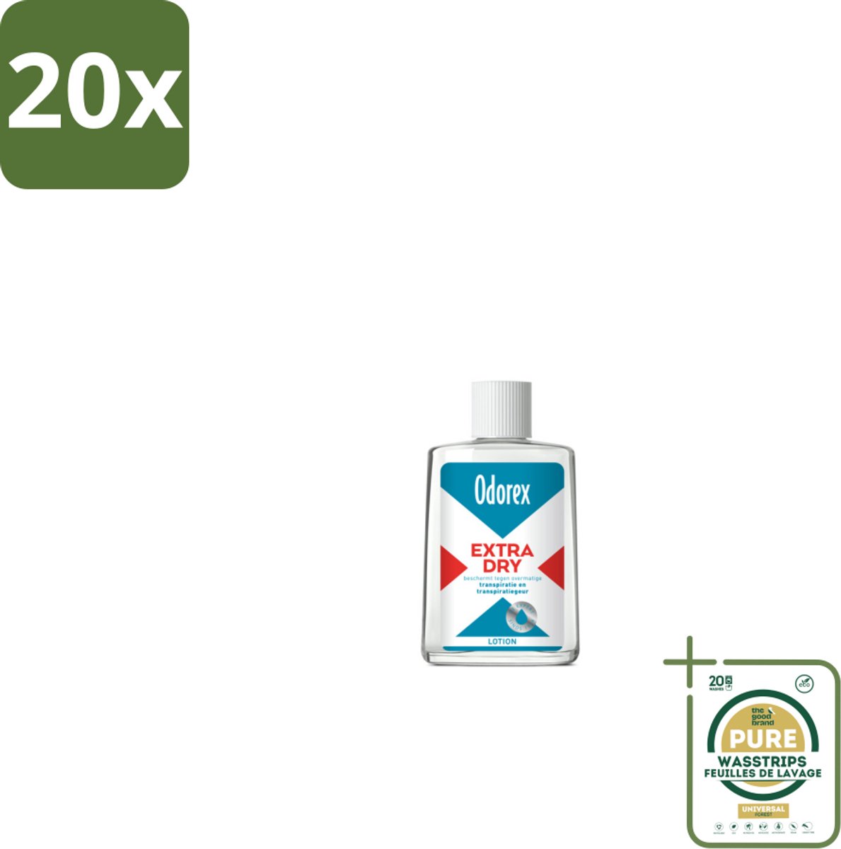 20 x Odorex Extra Dry Lotion 50 ml - Grootverpakking - Extra Dry - Overmatig Zweten - Zweetgeur - Deodorant - Zweetvermindering