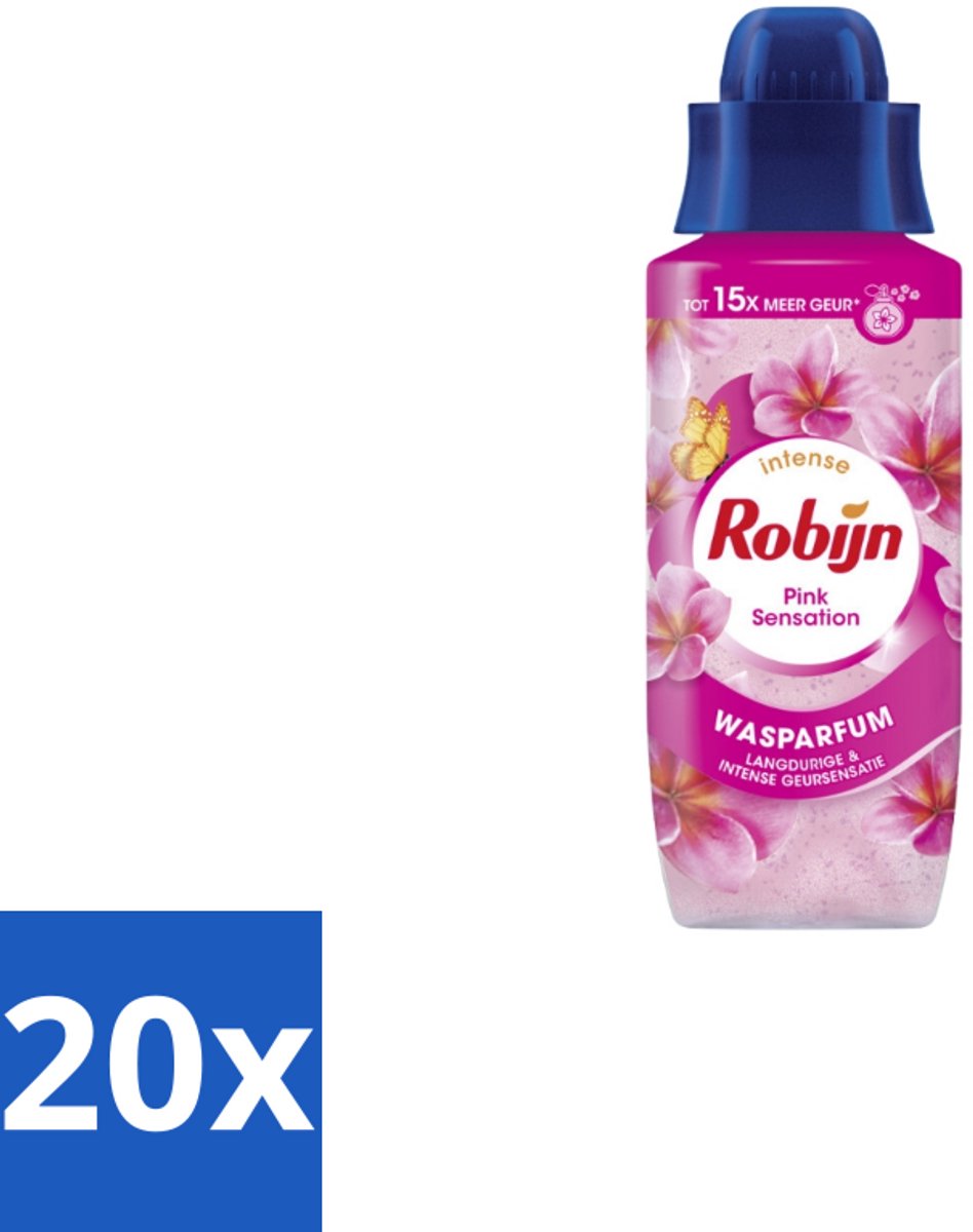 20 x Robijn Wasparfum Pink Sensation 342 ml - Wasparfum - Wasgeur - Geurboost - Wasmiddel - Wasgeur Intensief