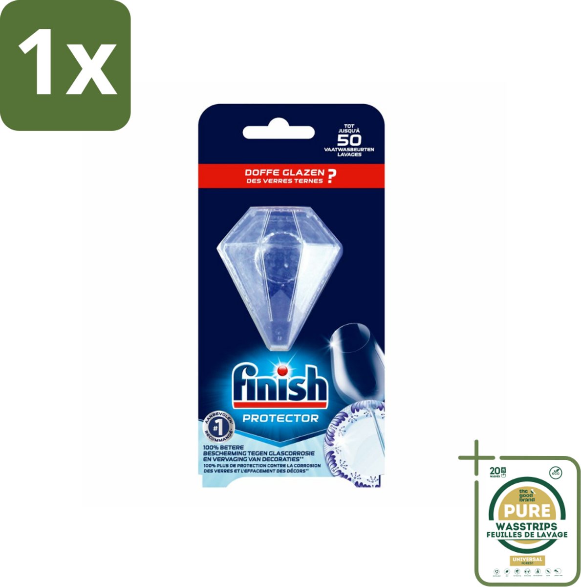 1 x Finish Glans Protector- Glasbescherming - Serviesbescherming - Corrosiebestendig - Glansbehoud - Vaatbescherming