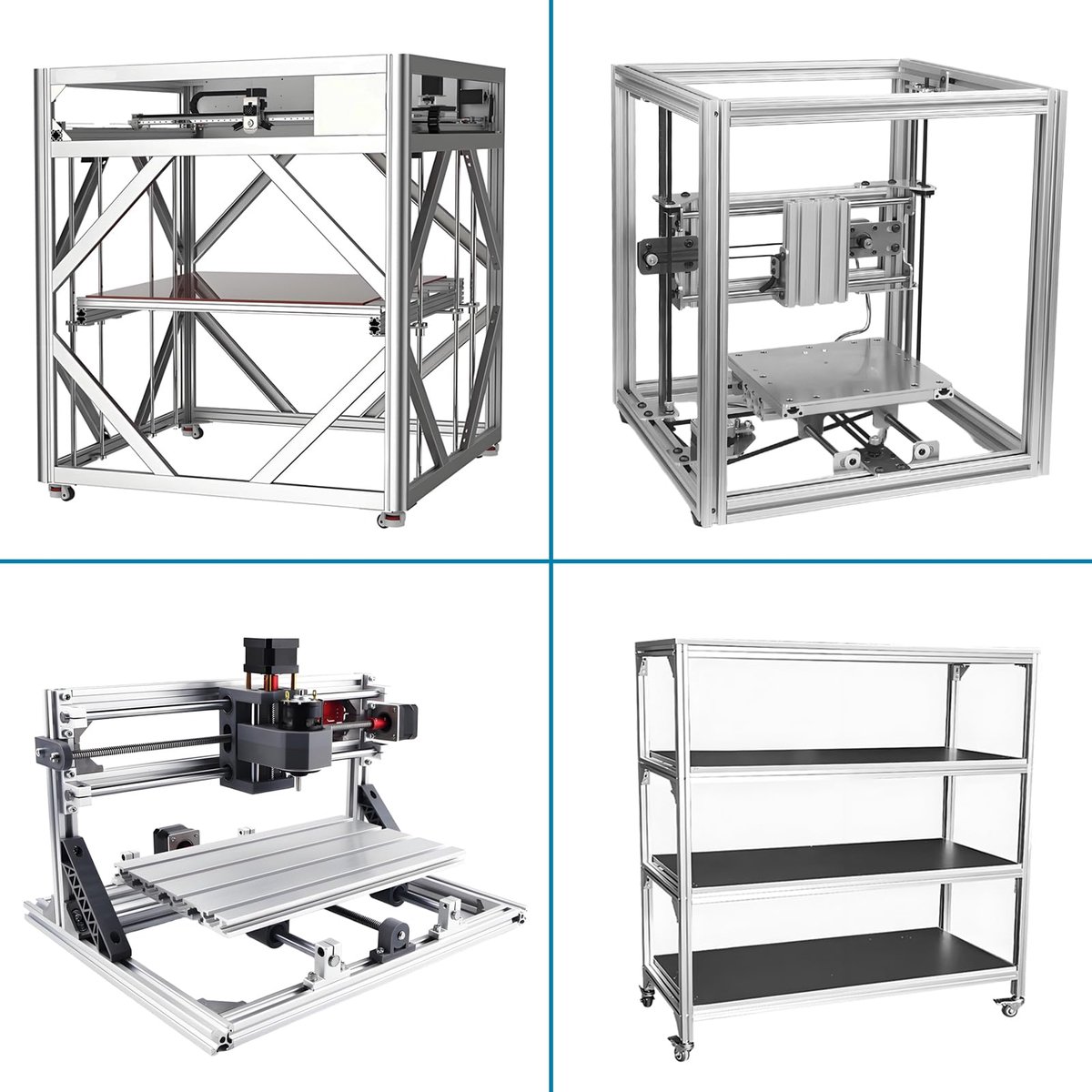 iYueMps 600mm 2020 Aluminium profiel 20x20 Extrusie V-gleuf Zilver Europese Standaard Geanodiseerd Lineair Spoor - ShopVlot