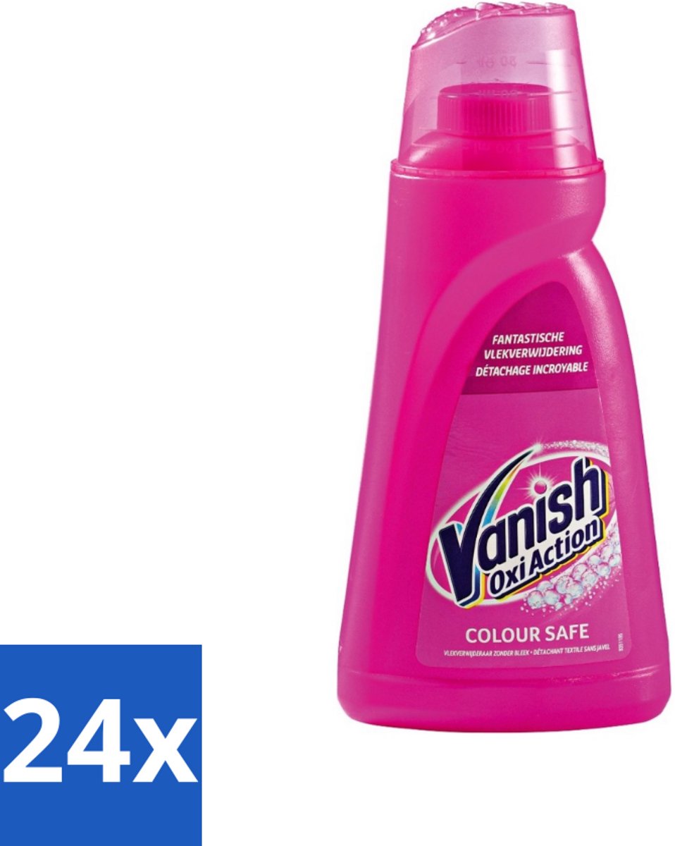 24 x Vanish Oxi Action - Veilige Kleur - Vlekkenverwijderaar Gel - Zonder Bleek - Gekleurde Was - 1 L - Vlekkenverwijderaar - Wasmiddel - Gekleurde Was - Vlekken Verwijderen - Wasvlekken