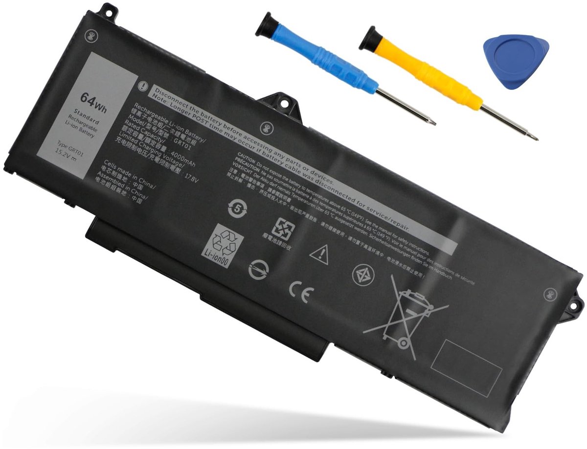 Elzusha - 64Wh Laptop Batterij voor Dell Latitude Series