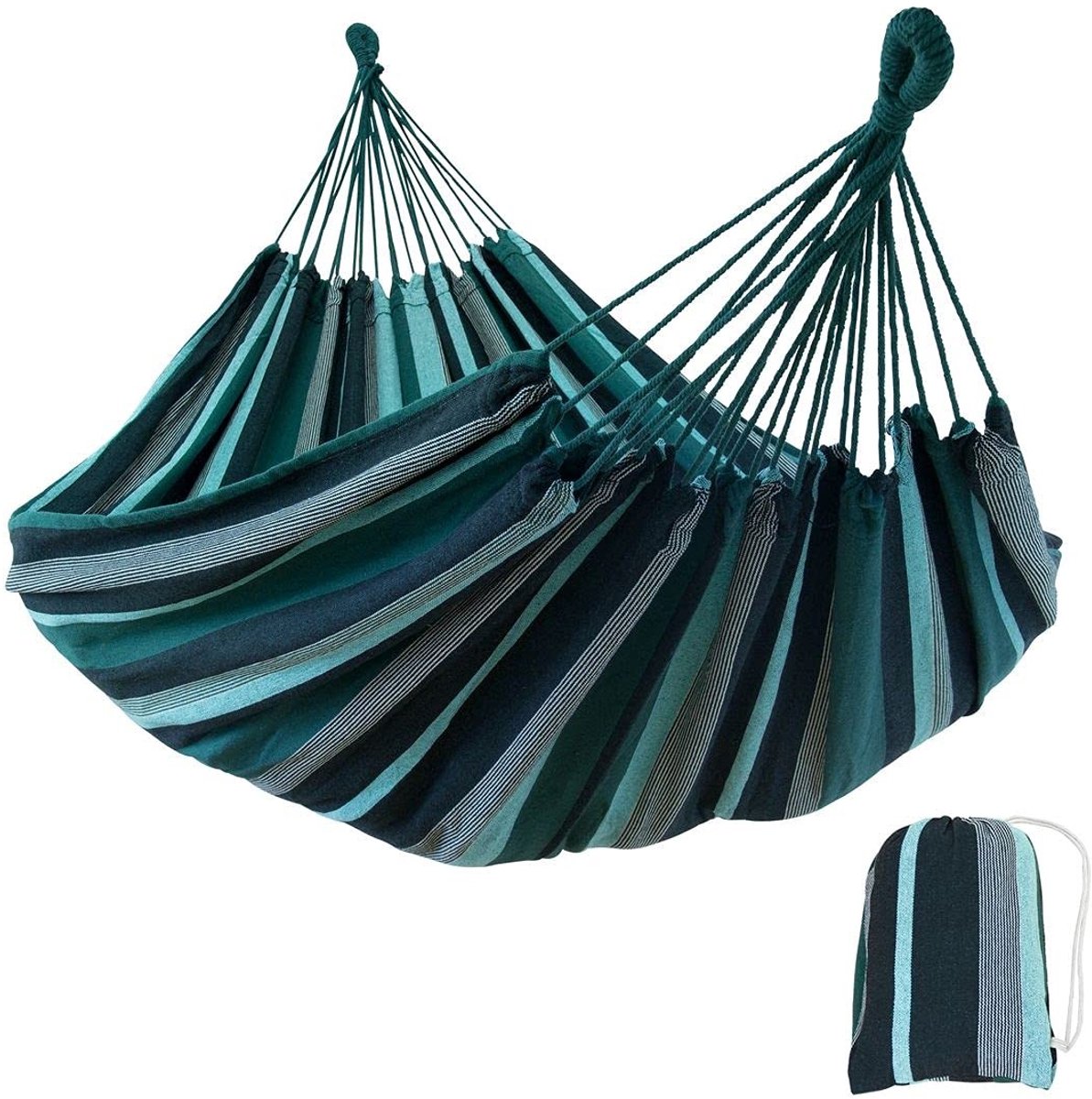 Elzusha - XXL Hangmat voor 2 Personen - 220 x 160 cm - Emerald Groen