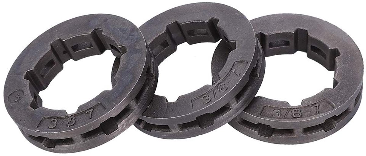 Elzusha - Chainsaw Sprocket Rim voor Stihl en Husqvarna - 3 Stuks 3/8 inch 7T