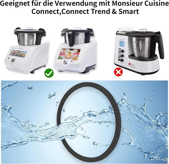 Siliconen Sealing Ring voor Monsieur Cuisine Connect - BPA-vrij, Voedselveilig, Compatibel met MC Connect en Mixer Accessoires - 1 Stuk — afbeelding 2