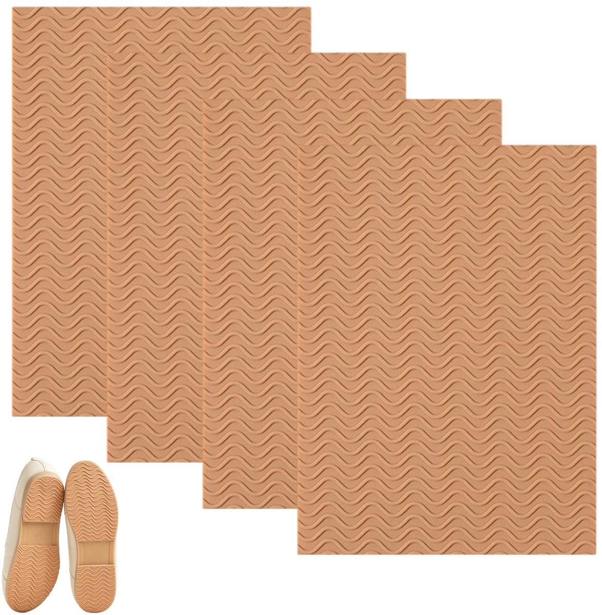 Elzusha - 4 Stuks Anti-slip Schoenplaatjes voor Hakken en Leren Schoenen