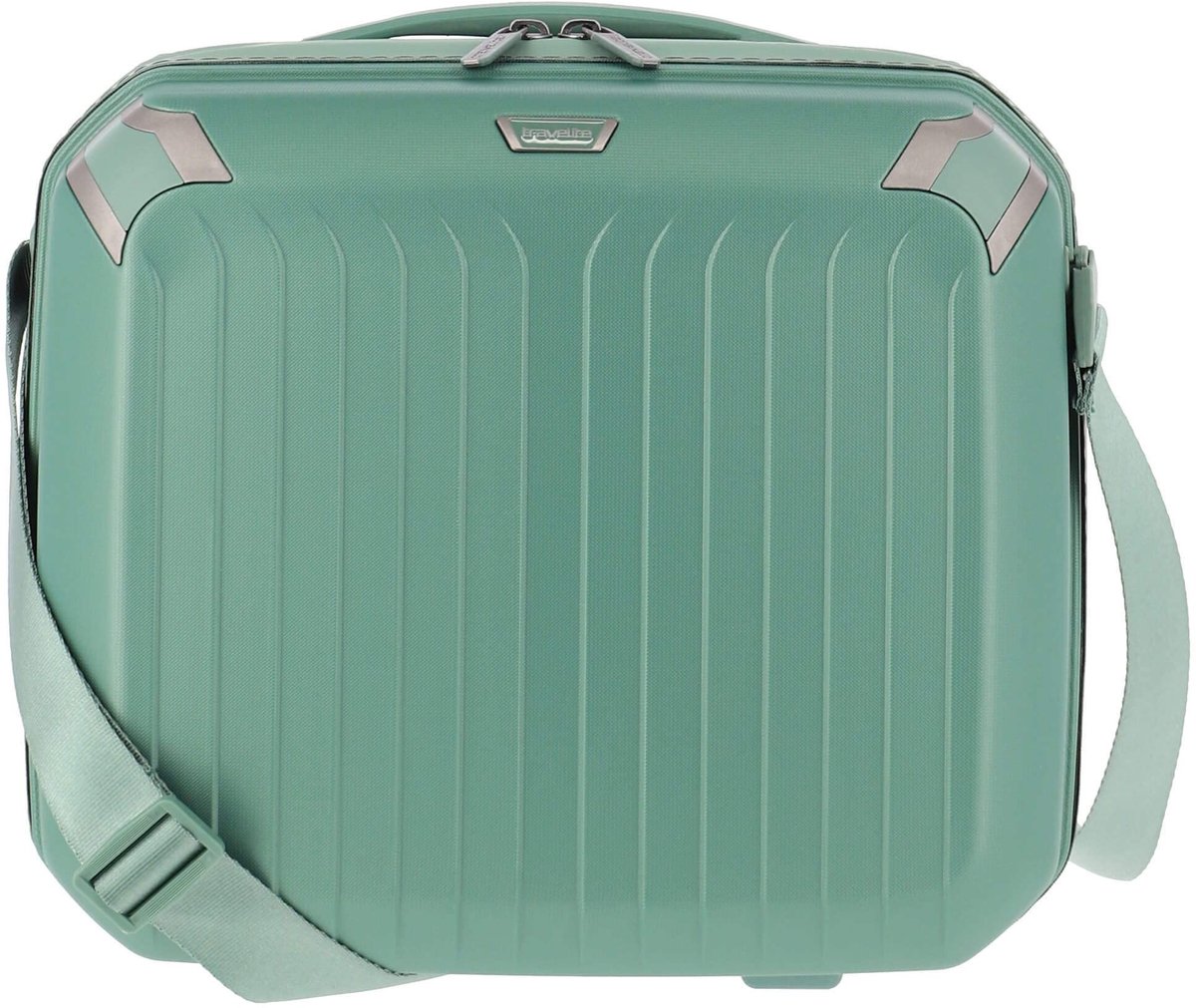 Elzusha - Elvaa Beauty Case 10.5'' in Zeegroen met Cosmetica Bag