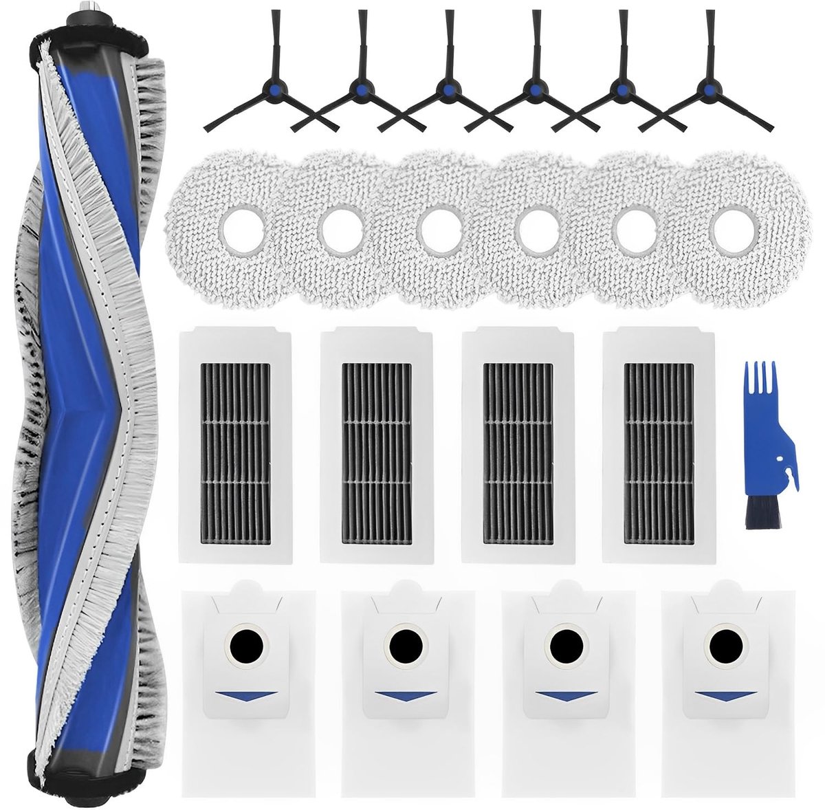 Elzusha - Accessoireset voor Robotstofzuiger met Kwasten en Filters